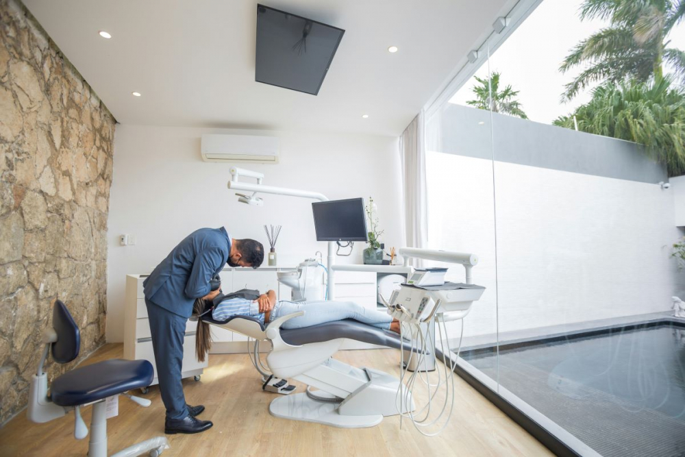 Dentist in the office