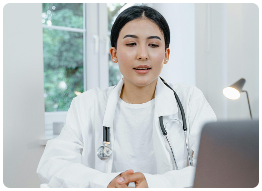 Healthcare professional at work